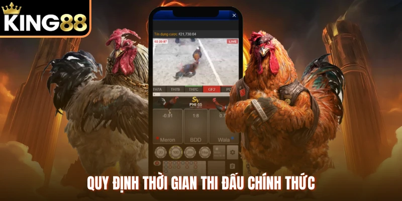 Quy định thời gian thi đấu chính thức